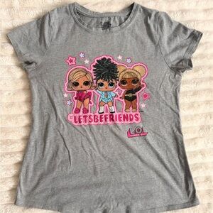 L.O.L. Surprise! Gray Tee with Pink Accents